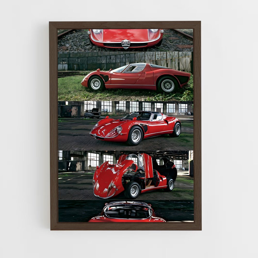 Poster Vintage Roadsters – affiche Alfa Romeo (vue 5)